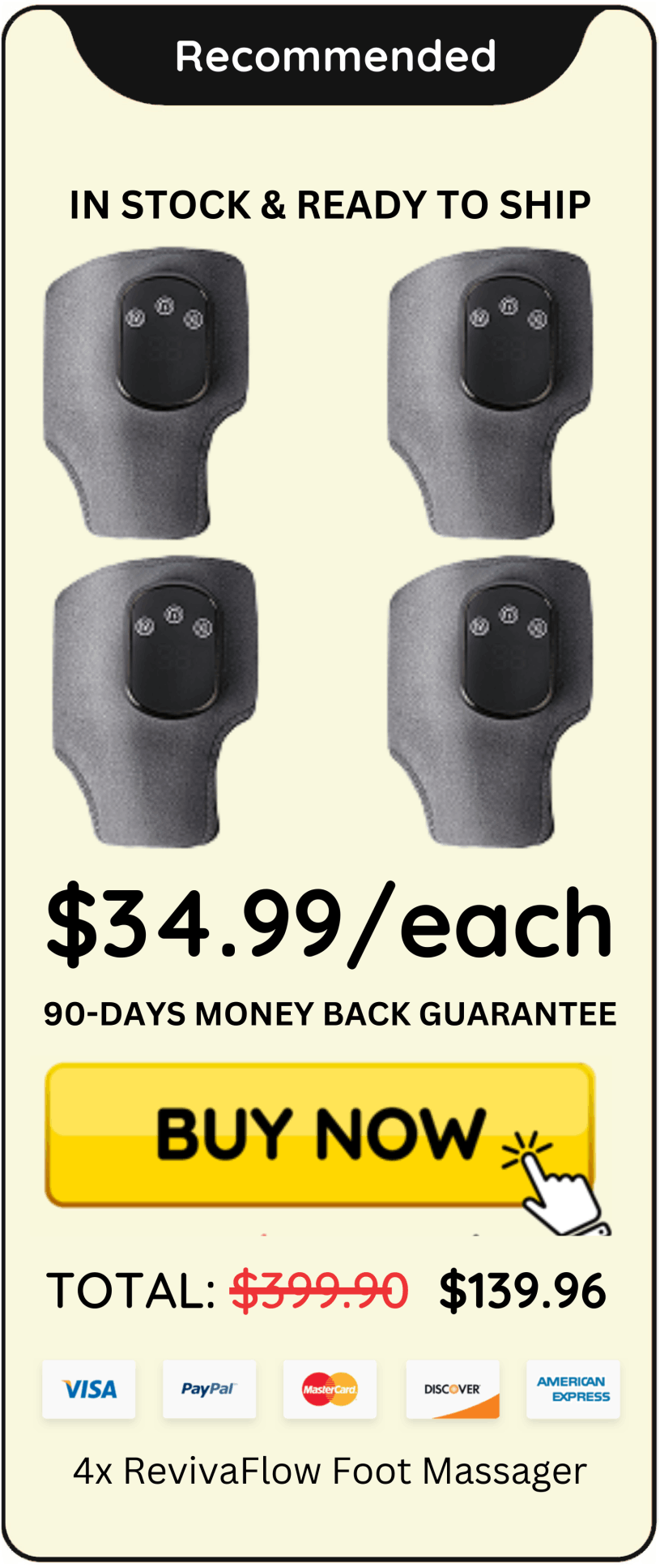 RevivaFlow Foot Massager offer price 